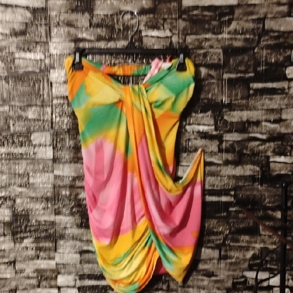 Flamingo Vibrant Multicolor Dress